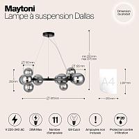 Дополнительная картинка Подвесной светильник Maytoni MOD545PL-11B