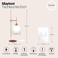 Дополнительная картинка Настольная лампа Maytoni Erich MOD221-TL-01-G