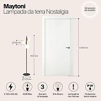 Дополнительная картинка Торшер Maytoni MOD048FL-03G