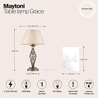 Дополнительная картинка Настольная лампа Maytoni Grace RC247-TL-01-R
