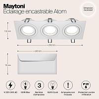 Дополнительная картинка Встраиваемый светильник Maytoni Atom DL024-2-03W