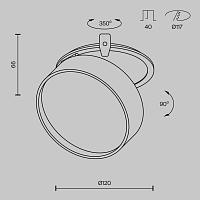 Дополнительная картинка Встраиваемый светильник Technical DL024-18W3K-B
