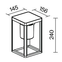 Дополнительная картинка Настенный светильник (бра) Outdoor OSL457WL-L2GF3K