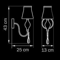 Дополнительная картинка Бра Lightstar Escica 806610
