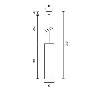 Дополнительная картинка Подвесной светильник Technical P075PL-01MG