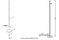 Дополнительная картинка Торшер Crystal Lux LARGO PT25W BLACK Crystal Lux 0780/625