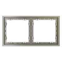Рамка пластиковая VOLTUM S70 на 2 поста, (шелк) VLS100204 