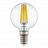 933802 Лампа LED FILAMENT 220V G45 E14 6W=65W 560LM 360G CL 3000K 15000H (в комплекте) купить в Алматы svet.kz
