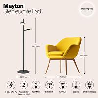 Дополнительная картинка Напольный светильник (торшер) Maytoni MOD070FL-L12B3K