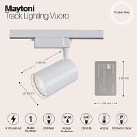 Дополнительная картинка Трековый светильник Maytoni Technical TR003-1-30W4K-W