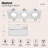Дополнительная картинка Встраиваемый светильник Maytoni Atom DL024-2-03W