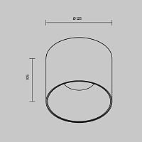 Дополнительная картинка Потолочный светильник Technical C064CL-01-25W3K-RD-B