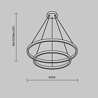 Дополнительная картинка Подвесной светильник Maytoni MOD058PL-L74BK