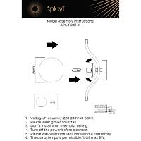 Дополнительная картинка APL.312.01.01 Светильник настенный Aployt Jagna