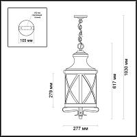 Дополнительная картинка Уличный подвесной светильник Odeon Light Nature Sation 4045/3