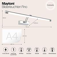 Дополнительная картинка Подсветка для картин Maytoni Fino MIR003WL-L16CH