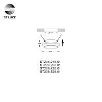 Дополнительная картинка Встраиваемый светильник ST Luce ST206.428.01
