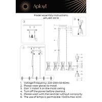 Дополнительная картинка Подвесная люстра Aployt Elinor APL.801.03.10