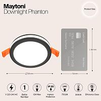 Дополнительная картинка Встраиваемый светодиодный светильник Maytoni Phanton DL303-L12B