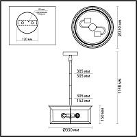 Уличный подвесной светильник Odeon Light Nature Mavret 4961/2