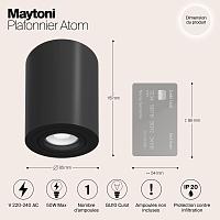 Дополнительная картинка Потолочный светильник Maytoni Alfa C016CL-01B