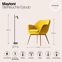 Дополнительная картинка Торшер Maytoni Estudo Z010FL-L8B3K