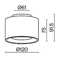 Дополнительная картинка Потолочный светильник Technical C009CW-L16W4K