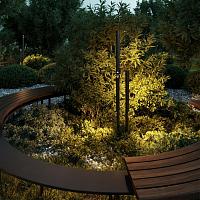 7021/6FL Odeon Light Уличный светильник поворотный на 350° BAMBOO