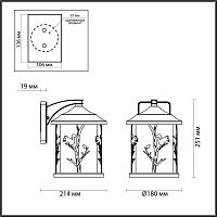 Уличный настенный светильник Odeon Light Nature Cuita 4963/1W светильники