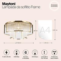 Дополнительная картинка Потолочный светильник Maytoni MOD174CL-06G