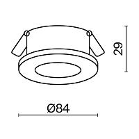 Дополнительная картинка Встраиваемый светильник Technical DL083-01-GU10-RD-B