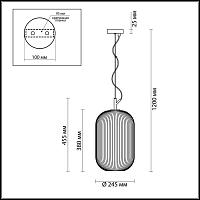 Дополнительная картинка Подвесной светильник Odeon Light Pendant Roofi 4752/1