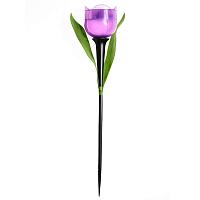 USL-C-453/PT305 PURPLE TULIP  Садовый светильник на солнечной батарее ,Лиловый тюльпан,. Белый свет. 1*LR аккумулятор в/к. IP44. TM Uniel.