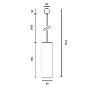 Дополнительная картинка Трековый светильник Technical TR025-1-GU10-B