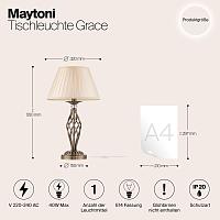 Дополнительная картинка Настольная лампа Maytoni Grace RC247-TL-01-R