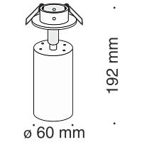 Дополнительная картинка Встраиваемый спот C018CL-01W