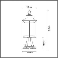 Дополнительная картинка Уличный светильник Odeon Light Nature Mavret 4961/1A