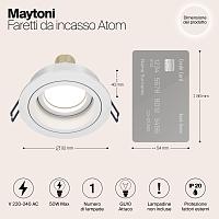 Дополнительная картинка Встраиваемый светильник Maytoni Akron DL025-2-01W