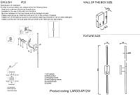 Дополнительная картинка Бра Crystal Lux LARGO AP12W BLACK Crystal Lux 0780/412