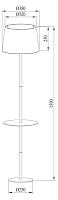 Дополнительная картинка Торшер Arte Lamp Connor A2102PN-1WH