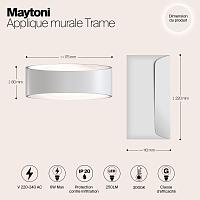 Дополнительная картинка Настенный светодиодный светильник Maytoni Trame C806WL-L5W
