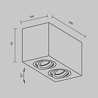 Дополнительная картинка Потолочный светильник Technical C017CL-02B